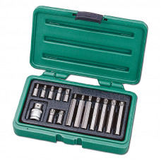 Набор бит TORX в пластиковом чемодане, 15 предметов, HONITON BT-4015TRB