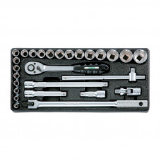 Набор инструмента 1/2" Honidriver в ложементе, 27 предметов, HONITON IK-1400270H