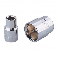 Торцевая головка 6-гранная 1/4", размер 1/4", HONITON, SK-D1206SB