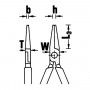 Плоскогубцы длинные, длина 160 мм STAHLWILLE, 65086160, 6508