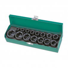 Набор ударных головок 1/2", 15 предметов, HONITON ISK40015M