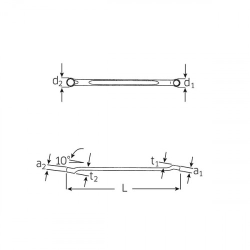 Накидной гаечный ключ CORONA 30х32 мм, STAHLWILLE, 41073032, 23