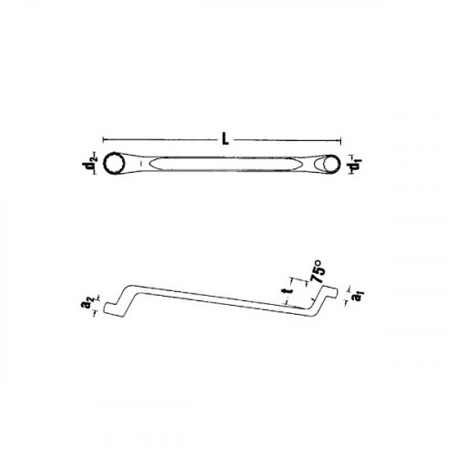 Накидной гаечный ключ 19/32x11/16, STAHLWILLE, 41443538, 20a