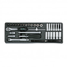 Набор инструмента 1/4" Honidriver в ложементе, 54 предмета, HONITON IK-1200540H