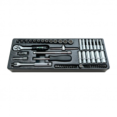 Набор инструмента 1/4" в ложементе, 54 предмета, HONITON IK-1200540B